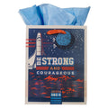 Be Strong and Courageous Medium Gift Bag with Gift Tag