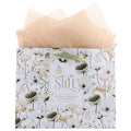 Be Still Green Floral Landscape Gift Bag with Gift Tag