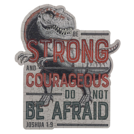 Be Strong and Courageous, Do Not Be Afraid 140-Piece Cardboard Puzzle