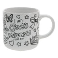 I Am God's Princess Ceramic Coloring Mug