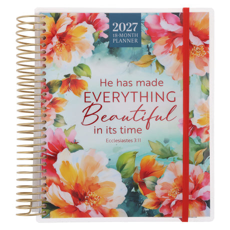 2027 Diary - 18-Month Planner for Women - Everything Beautiful - Wirebound