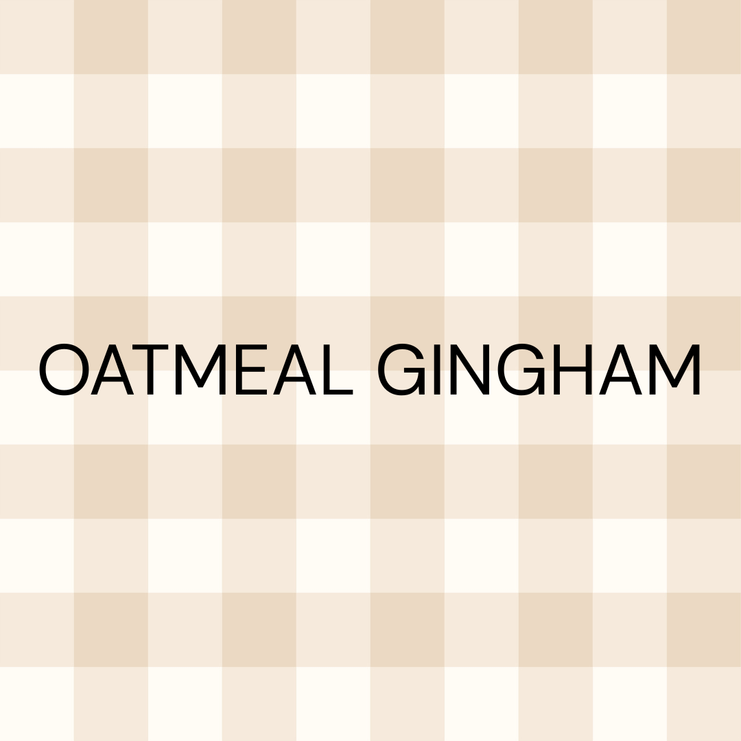 Oatmeal Gingham print