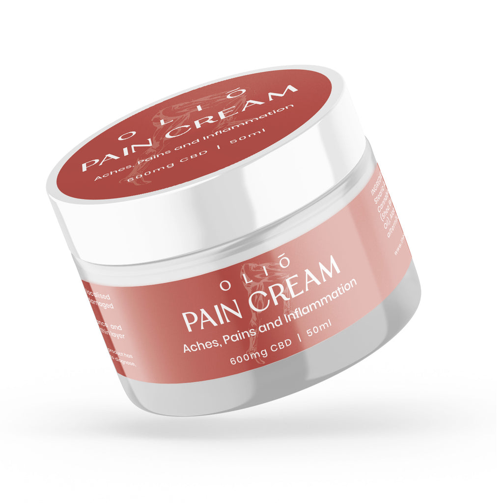 Olio Pain Cream jar