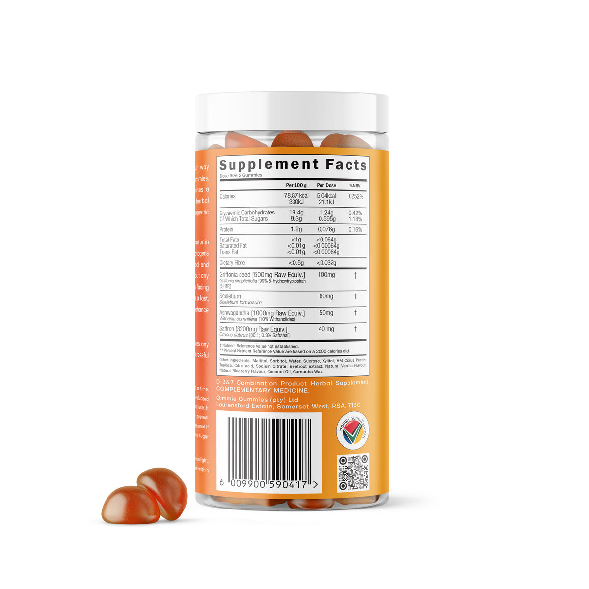 Gimmie Mood supplement facts and ingredients