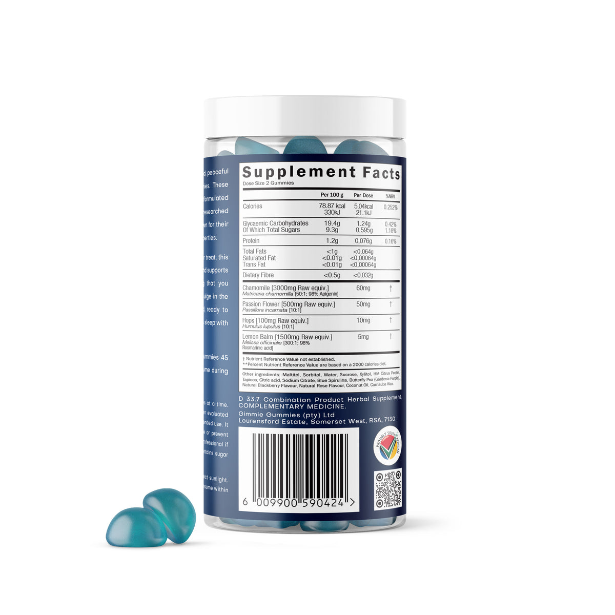 Gimmie Sleep supplement facts and ingredients