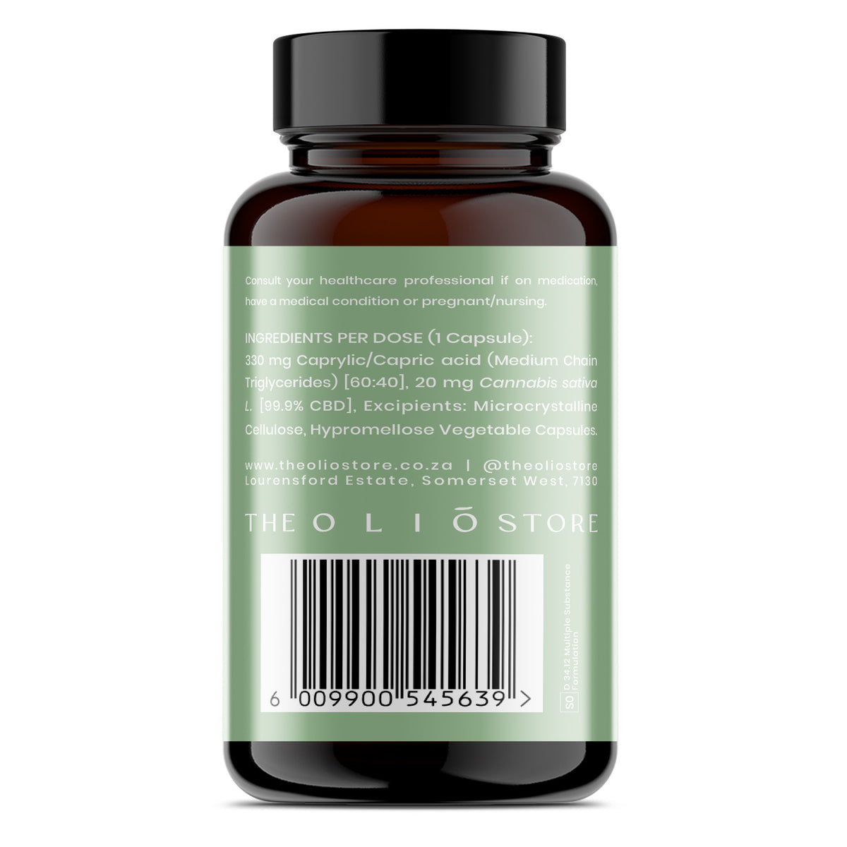Olio Pure CBD ingredients and information